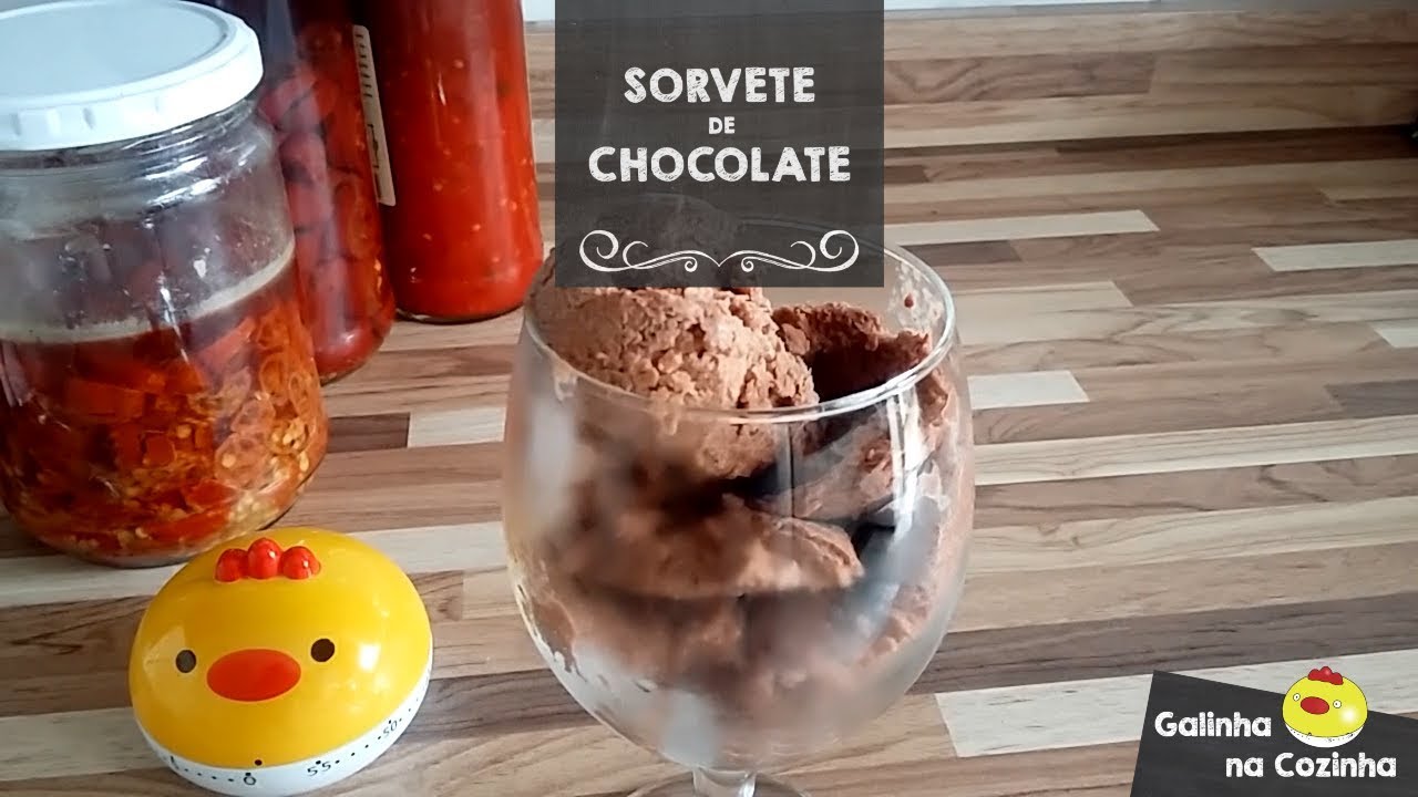 SORVETE DE CHOCOLATE